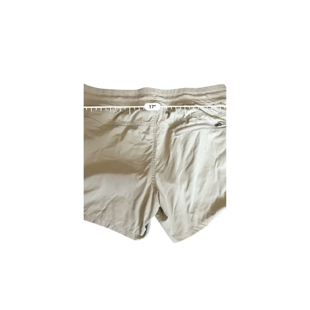 The North Face Aphrodite Shorts Womens L Khaki Tan FlashDry Hiking Stretch - Picture 6 of 7